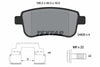 Textar Brake Pads Full Set Of 4 Rear With Brake Caliper Screws With Accessories 2482001 thumbnail