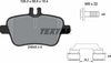 Textar Brake Pads Full Set Of 4 Rear With Brake Caliper Screws With Accessories 2484805 thumbnail