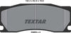 Textar Brake Pads Full Set Of 4 Front 2485001 thumbnail
