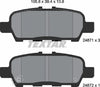Textar Brake Pads Set Brake Pads Full Set Of 4 Rear 2487101 thumbnail