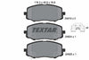 Textar Brake Pads Full Set Of 4 Front 2491001 thumbnail