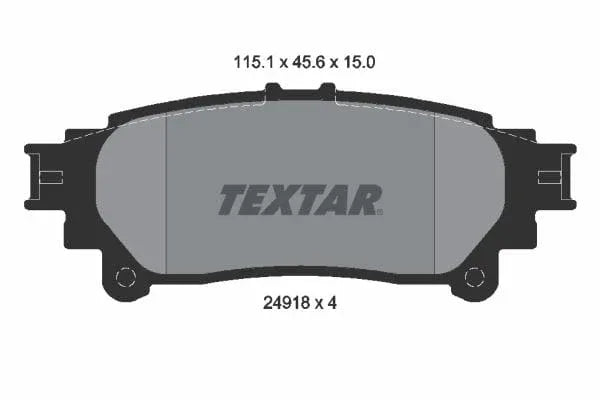 Textar Brake Pads Set Brake Pads Full Set Of 4 Rear 2491801 - image 4