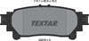 Textar Brake Pads Set Brake Pads Full Set Of 4 Rear 2491801 thumbnail