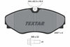 Textar Brake Pads Full Set Of 4 Front With Brake Caliper Screws 2497101 thumbnail