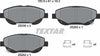 Textar Brake Pads Full Set Of 4 Front With Accessories 2500601 thumbnail