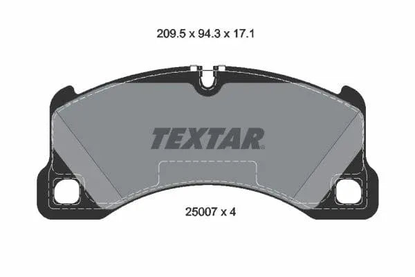 Textar Brake Pads Full Set Of 4 Front 2500703 - image 4
