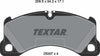 Textar Brake Pads Full Set Of 4 Front 2500703 thumbnail