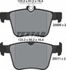 Textar Brake Pads Set Brake Pads Full Set Of 4 Rear 2500901 thumbnail
