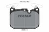 Textar Brake Pads Full Set Of 4 Front With Counterweights 2502801 thumbnail
