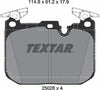 Textar Brake Pads Full Set Of 4 Front With Counterweights 2502805 - OEM Quality Replacement thumbnail