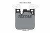 Textar Brake Pads Full Set Of 4 Rear With Counterweights 2502901 - OEM Quality Replacement thumbnail