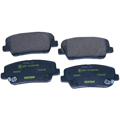 Brake Pads Full Set Of 4 Rear With Counterweights 2502902 Textar - tradevehicleparts.co.uk