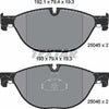 Textar Brake Pads Full Set Of 4 Front 2504501 thumbnail