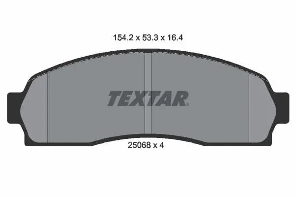 Textar Brake Pads Full Set Of 4 Front 2506801 - image 4