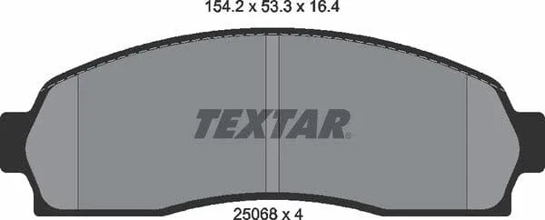 Textar Brake Pads Full Set Of 4 Front 2506801 - image 5