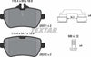 Textar Brake Pads Full Set Of 4 Rear With Brake Caliper Screws With Accessories 2507101 thumbnail