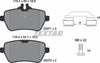 Textar Brake Pads Full Set Of 4 Rear With Brake Caliper Screws With Accessories 2507103 thumbnail