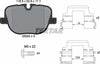 Textar Brake Pads Full Set Of 4 Rear With Brake Caliper Screws 2508501 thumbnail