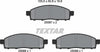 Textar Brake Pads Full Set Of 4 Front 2508701 thumbnail