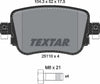 Textar Brake Pads Full Set Of 4 Rear With Brake Caliper Screws 2511001 thumbnail