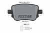 Textar Brake Pads Full Set Of 4 Rear With Brake Caliper Screws 2511003 thumbnail