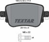 Textar Brake Pads Full Set Of 4 Rear With Brake Caliper Screws 2511003 thumbnail