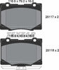 Textar Brake Pads Full Set Of 4 Front 2511701 thumbnail