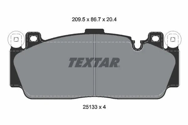Textar Brake Pads Full Set Of 4 Front 2513301 - image 4