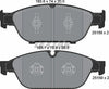 Textar Brake Pads Full Set Of 4 Front 2515802 thumbnail