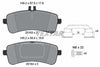 Textar Brake Pads Full Set Of 4 Rear With Brake Caliper Screws With Accessories 2516301 thumbnail