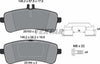 Textar Brake Pads Full Set Of 4 Rear With Brake Caliper Screws With Accessories 2516301 thumbnail