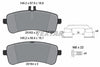 Textar Brake Pads Full Set Of 4 Rear With Brake Caliper Screws With Accessories 2516302 thumbnail