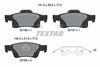 Textar Brake Pads Full Set Of 4 Rear With Accessories 2519603 thumbnail