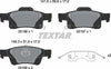 Textar Brake Pads Full Set Of 4 Rear With Accessories 2519603 thumbnail