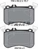 Textar Brake Pads Full Set Of 4 Front With Counterweights 2521905 thumbnail