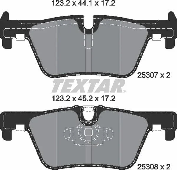 Textar Brake Pads Set Brake Pads Full Set Of 4 Rear 2530701 - image 5
