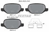 Textar Brake Pads Full Set Of 4 Rear With Accessories 2541101 thumbnail