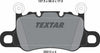 Textar Brake Pads Full Set Of 4 Rear With Counterweights 2551201 thumbnail