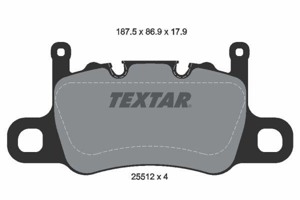 Textar Brake Pads Set Brake Pads Full Set Of 4 Rear 2551203 - image 4