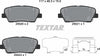 Textar Brake Pads Full Set Of 4 Rear With Accessories 2552003 thumbnail