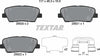 Textar Brake Pads Full Set Of 4 Rear With Accessories 2552008 thumbnail