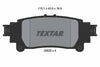 Textar Brake Pads Set Brake Pads Full Set Of 4 Rear 2552501 thumbnail
