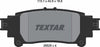 Textar Brake Pads Set Brake Pads Full Set Of 4 Rear 2552501 thumbnail