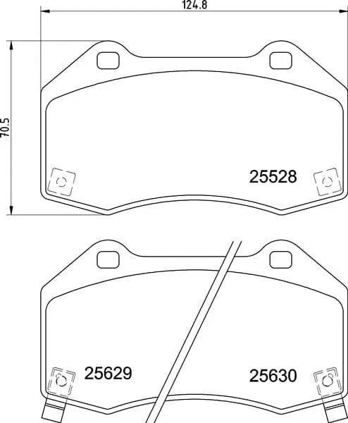 Textar Brake Pads Full Set Of 4 Front 2552801 - image 4