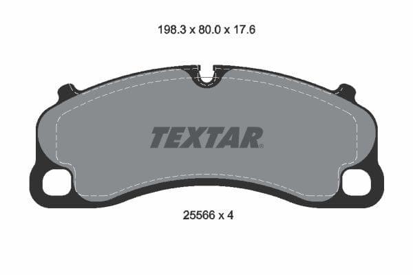 Textar Brake Pads Full Set Of 4 Front 2556601 - image 4