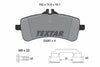 Textar Brake Pads Full Set Of 4 Rear With Brake Caliper Screws With Accessories 2558701 thumbnail