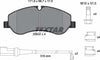Textar Brake Pads Full Set Of 4 Front With Brake Caliper Screws With Accessories 2560201 thumbnail