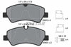 Textar Brake Pads Full Set Of 4 Rear With Brake Caliper Screws With Accessories 2560301 thumbnail