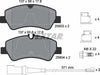 Textar Brake Pads Full Set Of 4 Rear With Brake Caliper Screws With Accessories 2560303 thumbnail
