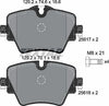 Textar Brake Pads Full Set Of 4 Front With Brake Caliper Screws 2561701 thumbnail